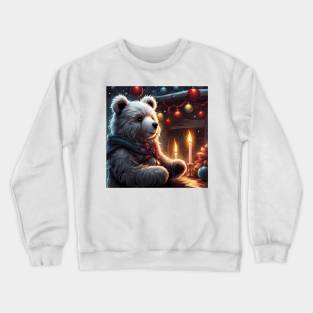 Teddy celebrating New Year Crewneck Sweatshirt